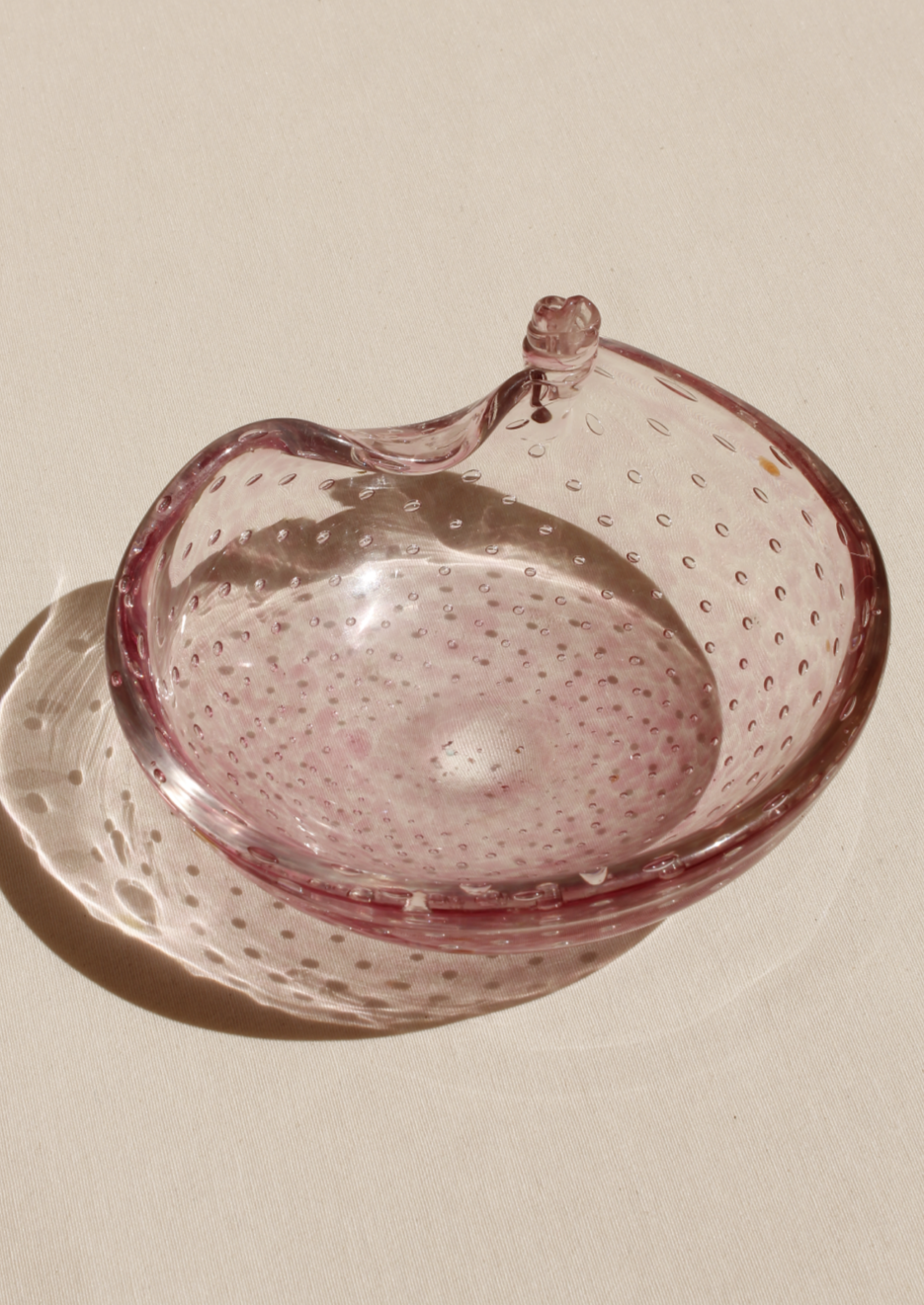 Smoked Bubble Glass Decorative Bowl - Image 3