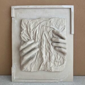 Contemporary Abstract Resin Wall Sculpture