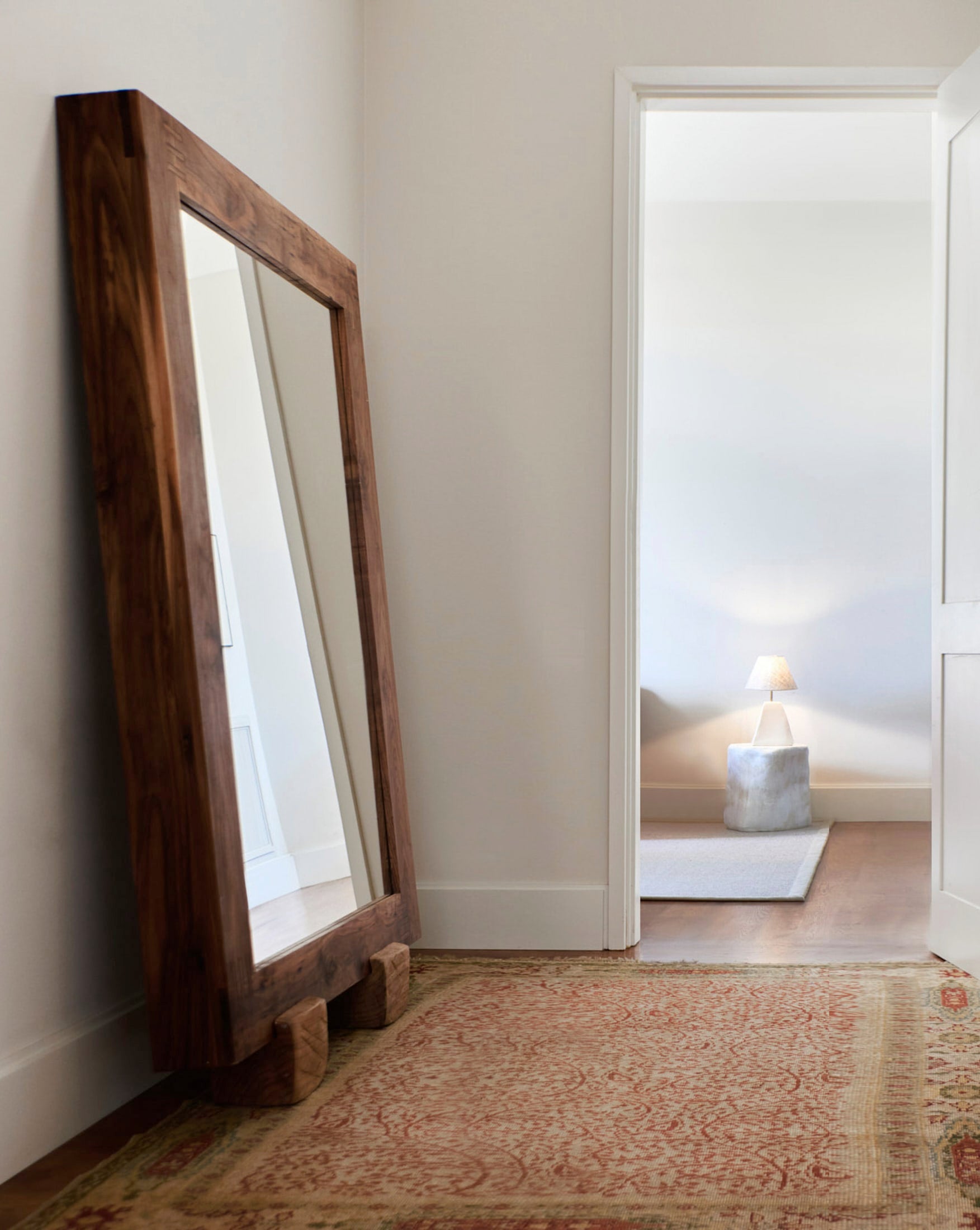 Extra Large Sculptural Floor Mirror - Image 2