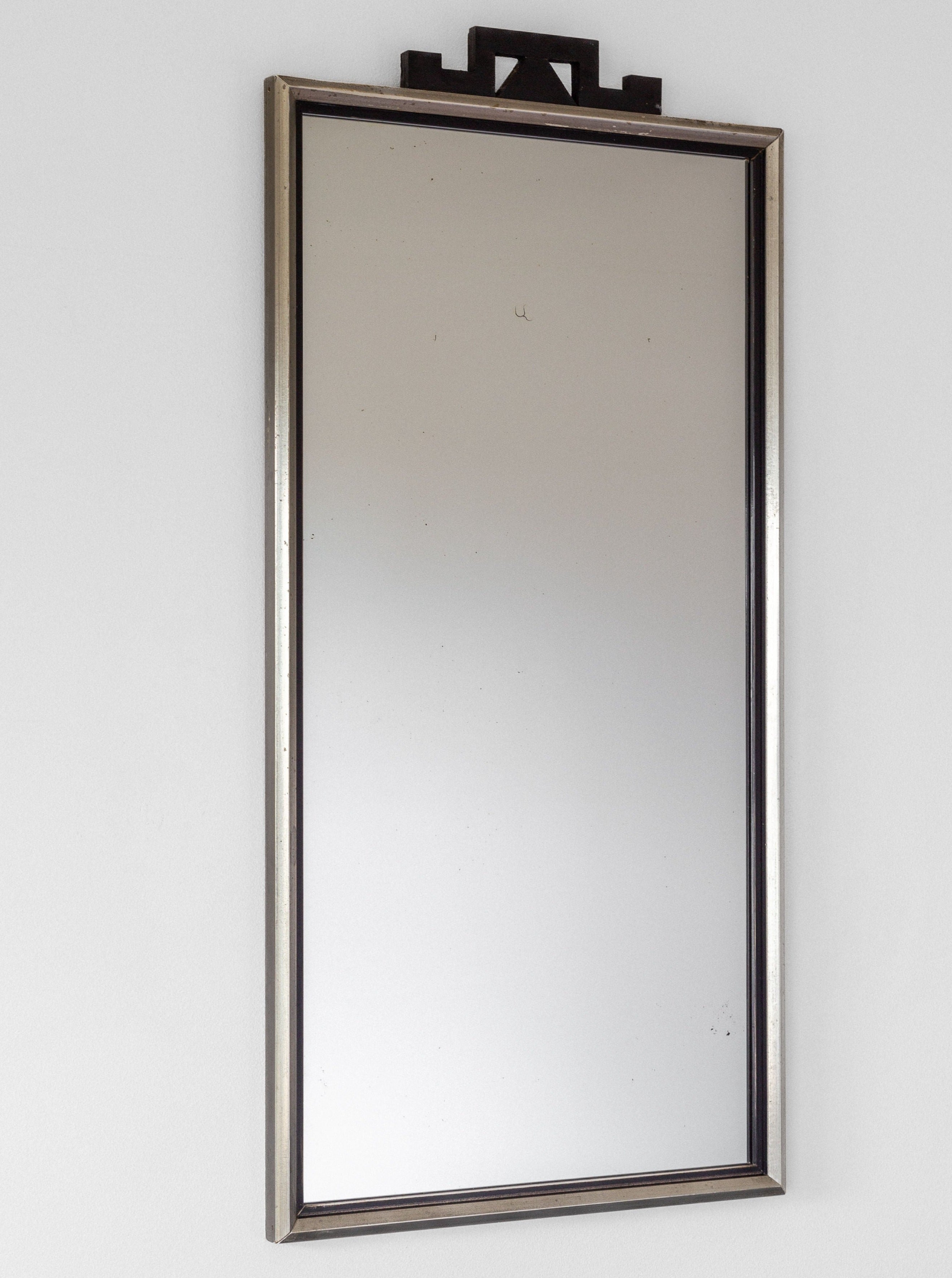Slim Art Deco Style Wall Mirror - Image 2