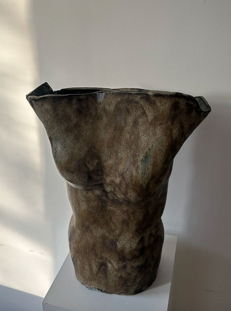 XL Ceramic Torso Vase - Image 2