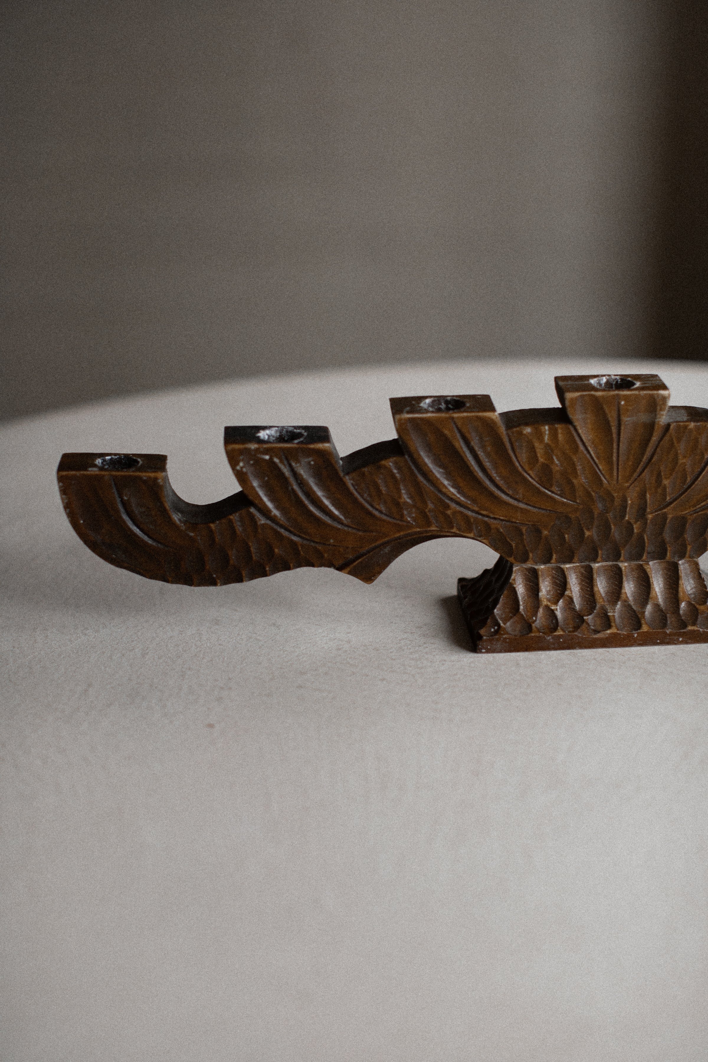 Wooden Candlestick - Image 2