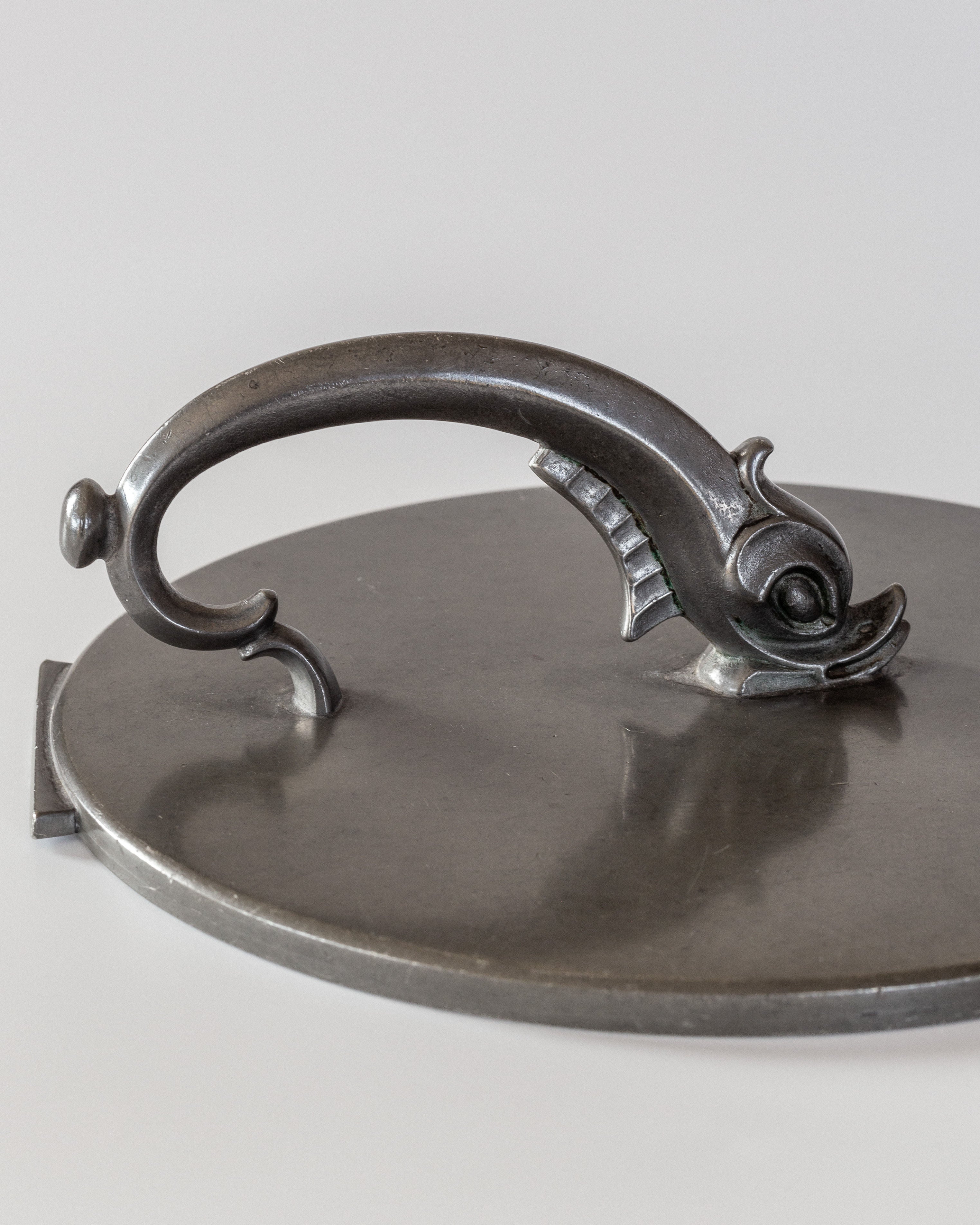 Small Round Metal Accent Mirror - Image 8