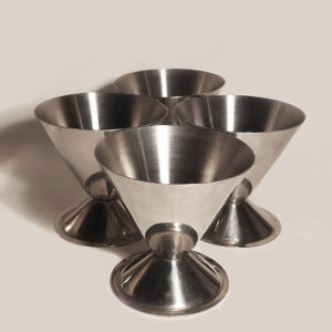 Set of 4 Glass Dessert Cups