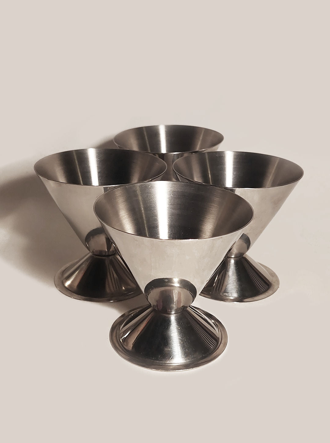 Set of 4 Glass Dessert Cups