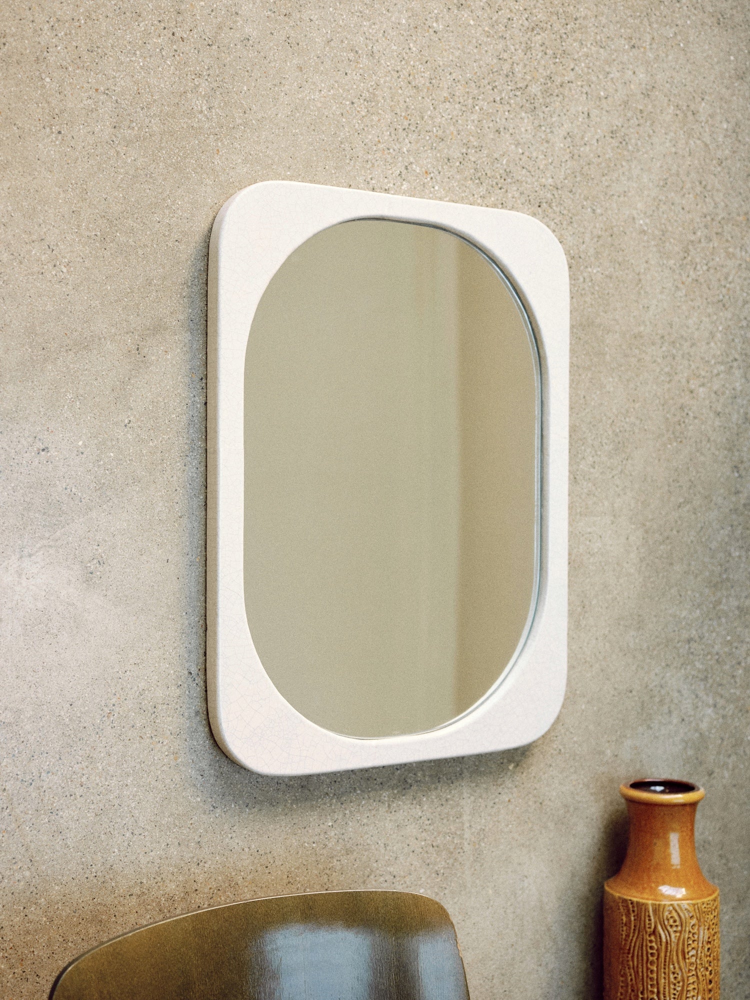 Lava Stone Framed Wall Mirror