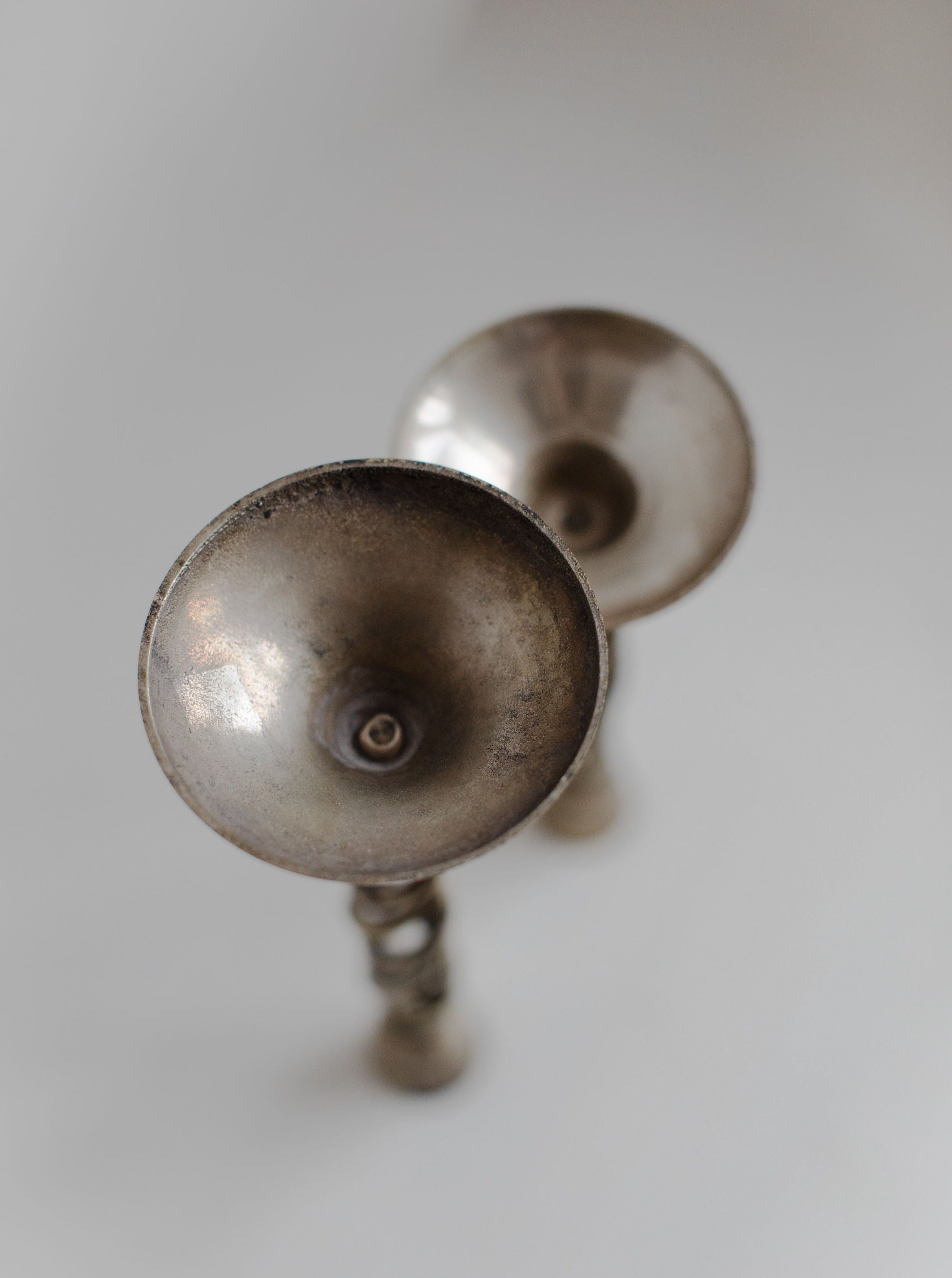 Pair of Twisted Brass Candle Holders - Image 3