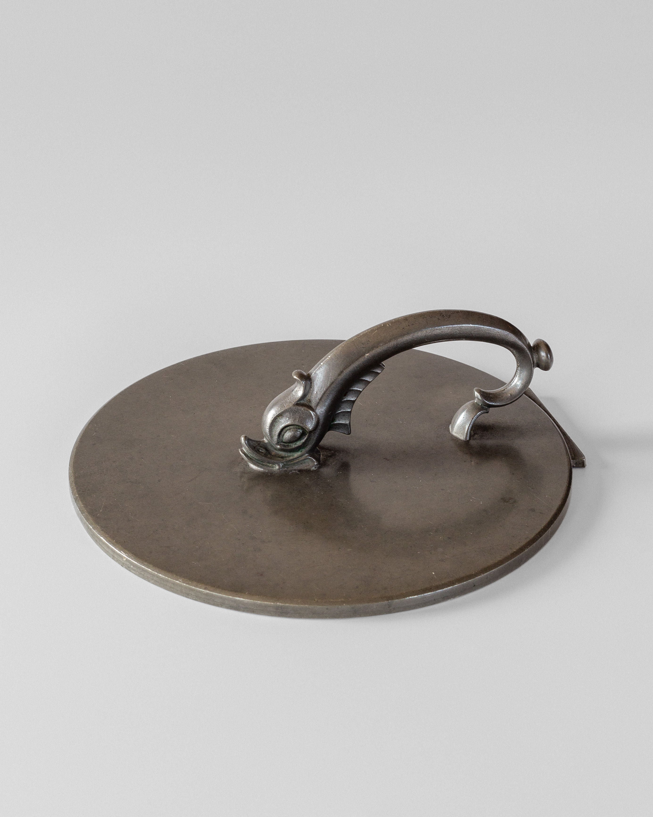 Small Round Metal Accent Mirror - Image 6