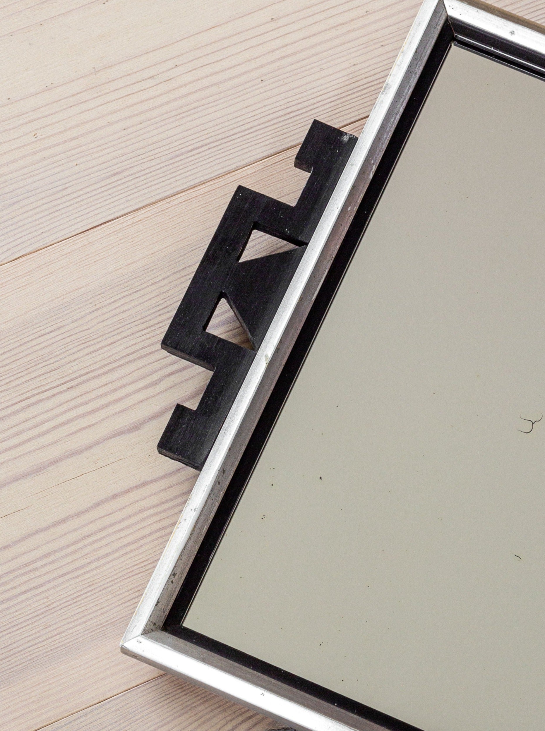 Slim Art Deco Style Wall Mirror - Image 3