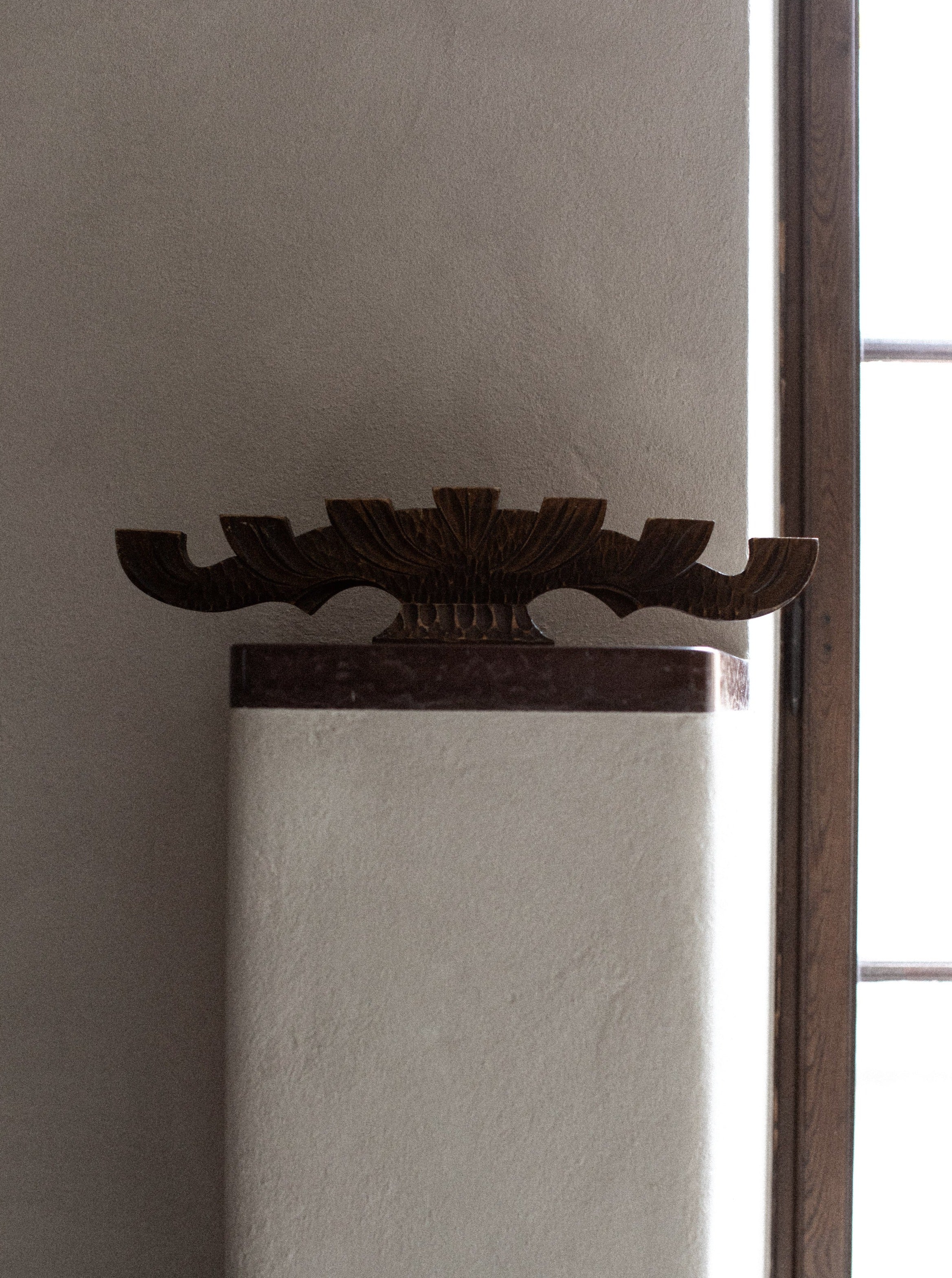 Wooden Candlestick