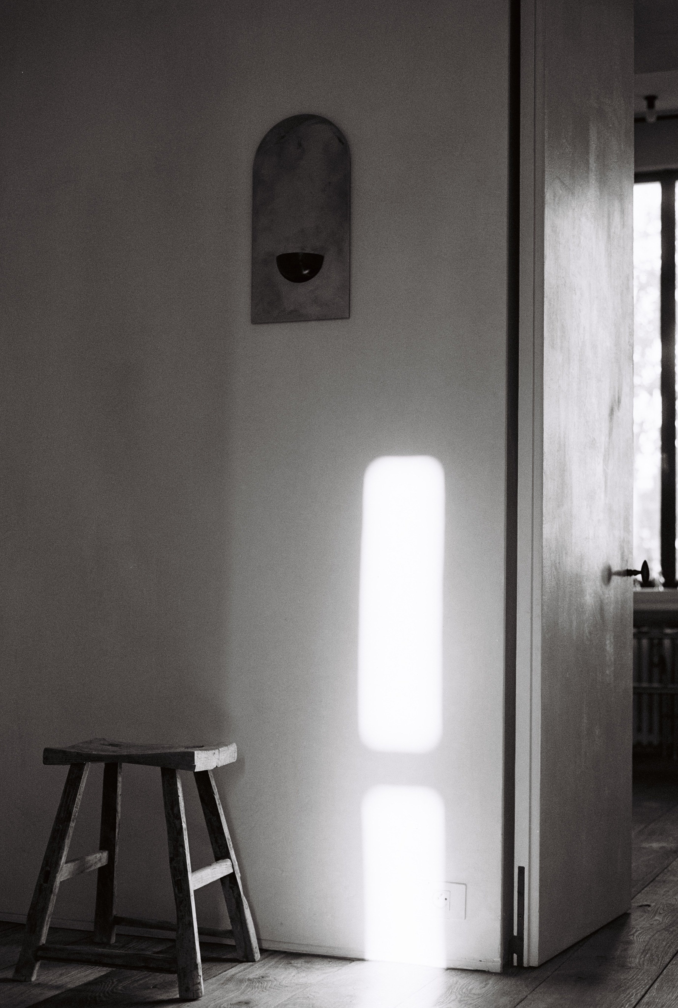 Small Polished Steel Wall Mirror - Image 2